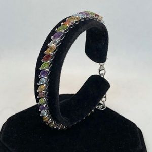 JUST ARRIVED🔥| 925 Marquis Gemstones Bracelet